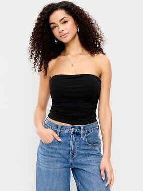 NWT Old Navy Hug Double Layer Tube Top in Black Size XL